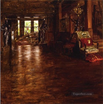 William Merritt Chase Painting - Interior Oak Manor William Merritt Chase